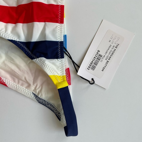 SOLID & STRIPED Morgan Bikini Multi-Colored Stripe Medium, NEW! - Picture 10 of 11